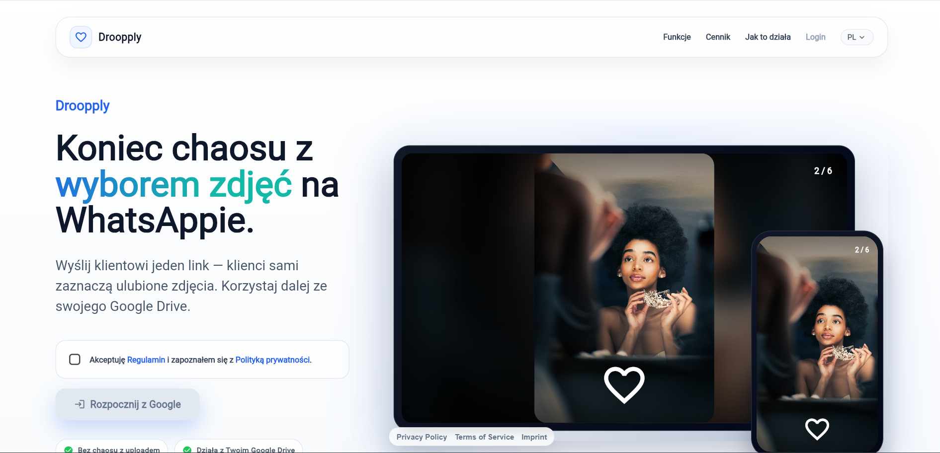 System for automated photo selection for photographers, with AI-assisted selection and gallery/workflow concept.